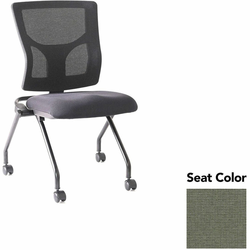 Lorell Conjure Mesh Training Chair with Folding Seat and Casters - Set of 2 (LLR - LLR62020X) - SchoolOutlet