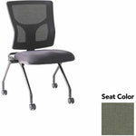 Lorell Conjure Mesh Training Chair with Folding Seat and Casters - Set of 2 (LLR - LLR62020X) - SchoolOutlet
