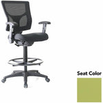 Lorell Conjure Office Stool with Mesh Back, Foldaway Adjustable Arms and Foot Ring (LLR - LLR620210XX) - SchoolOutlet