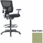 Lorell Conjure Office Stool with Mesh Back, Foldaway Adjustable Arms and Foot Ring (LLR - LLR620210XX) - SchoolOutlet