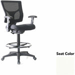 Lorell Conjure Office Stool with Mesh Back, Foldaway Adjustable Arms and Foot Ring (LLR - LLR620210XX) - SchoolOutlet