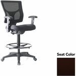 Lorell Conjure Office Stool with Mesh Back, Foldaway Adjustable Arms and Foot Ring (LLR - LLR620210XX) - SchoolOutlet