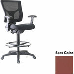 Lorell Conjure Office Stool with Mesh Back, Foldaway Adjustable Arms and Foot Ring (LLR - LLR620210XX) - SchoolOutlet