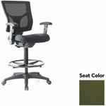 Lorell Conjure Office Stool with Mesh Back, Foldaway Adjustable Arms and Foot Ring (LLR - LLR620210XX) - SchoolOutlet