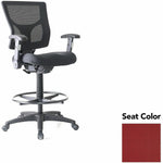 Lorell Conjure Office Stool with Mesh Back, Foldaway Adjustable Arms and Foot Ring (LLR - LLR620210XX) - SchoolOutlet
