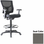 Lorell Conjure Office Stool with Mesh Back, Foldaway Adjustable Arms and Foot Ring (LLR - LLR620210XX) - SchoolOutlet
