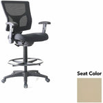 Lorell Conjure Office Stool with Mesh Back, Foldaway Adjustable Arms and Foot Ring (LLR - LLR620210XX) - SchoolOutlet