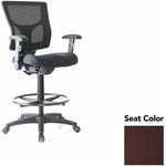 Lorell Conjure Office Stool with Mesh Back, Foldaway Adjustable Arms and Foot Ring (LLR - LLR620210XX) - SchoolOutlet