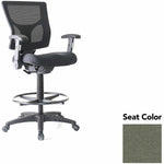 Lorell Conjure Office Stool with Mesh Back, Foldaway Adjustable Arms and Foot Ring (LLR - LLR620210XX) - SchoolOutlet