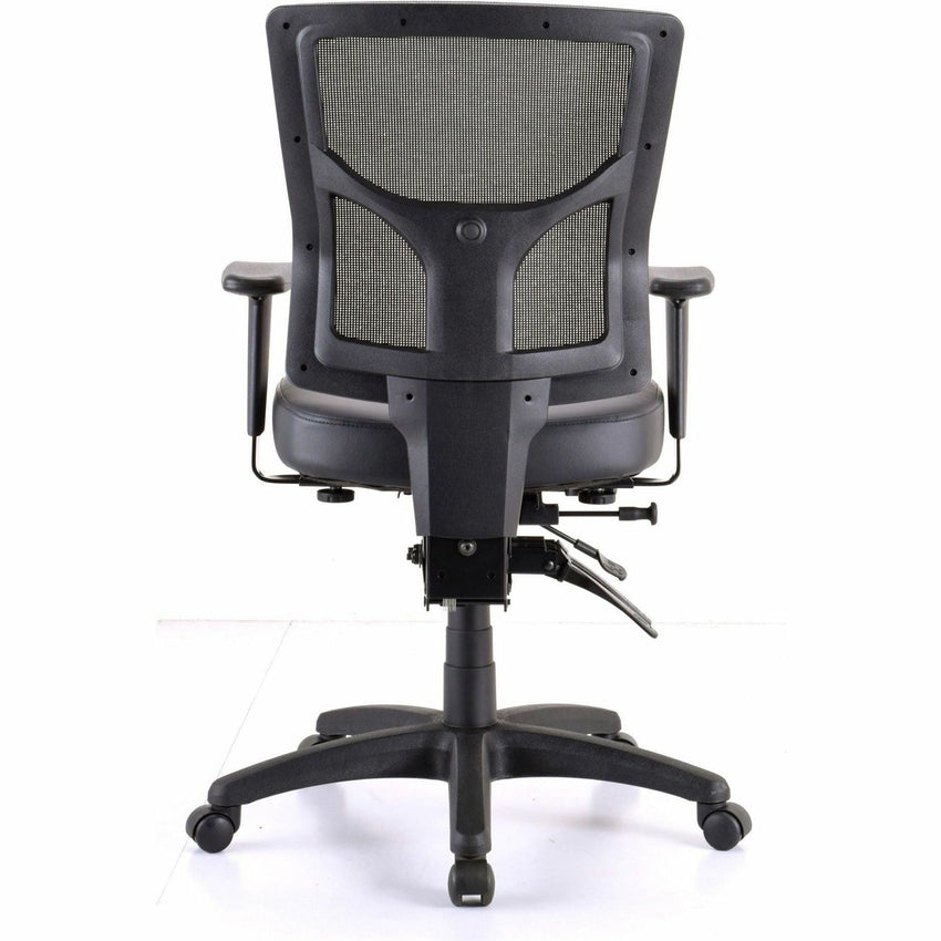 Lorell Conjure Mid - Back Office Chair with Antibacterial Vinyl Seat and Adjustable Arms (LLR - LLR62041) - SchoolOutlet