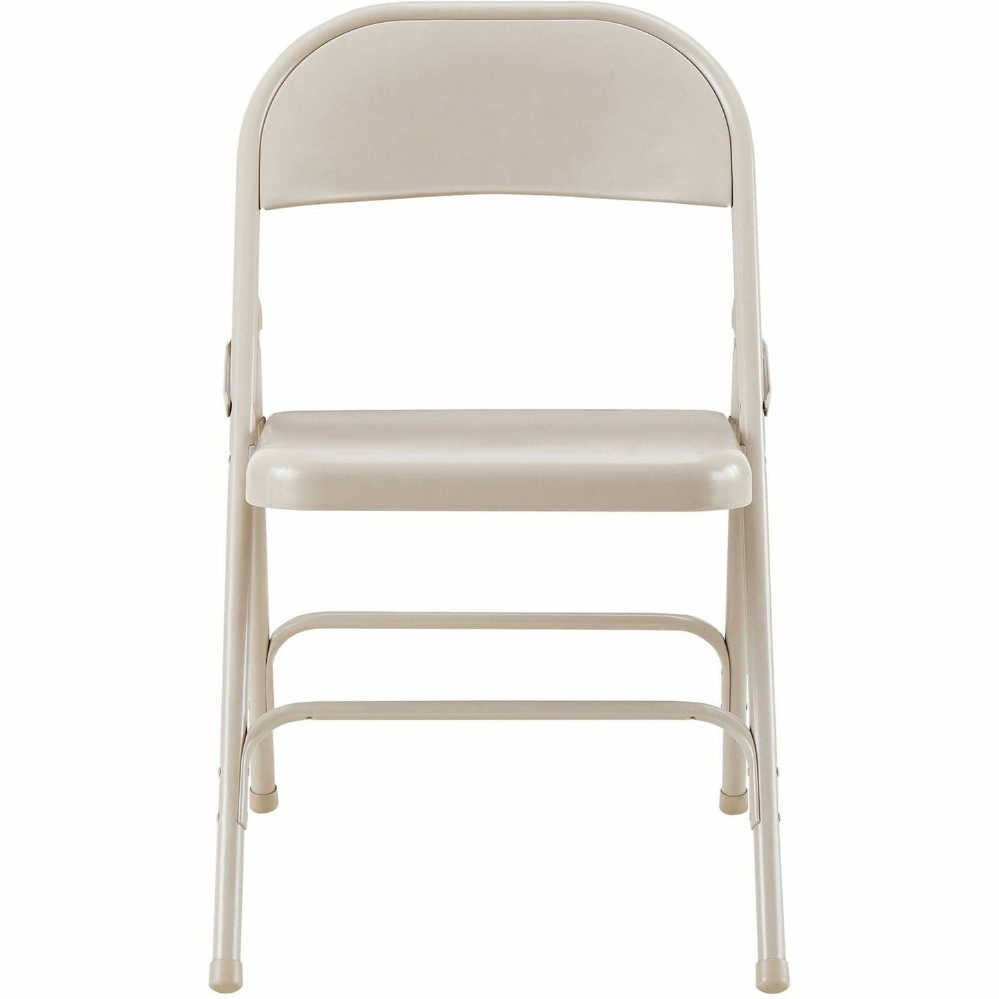 Lorell Steel Folding Chairs Beige Powder - Coated Frame 4 - Pack 16.90 "H (LLR - LLR6250X) - SchoolOutlet