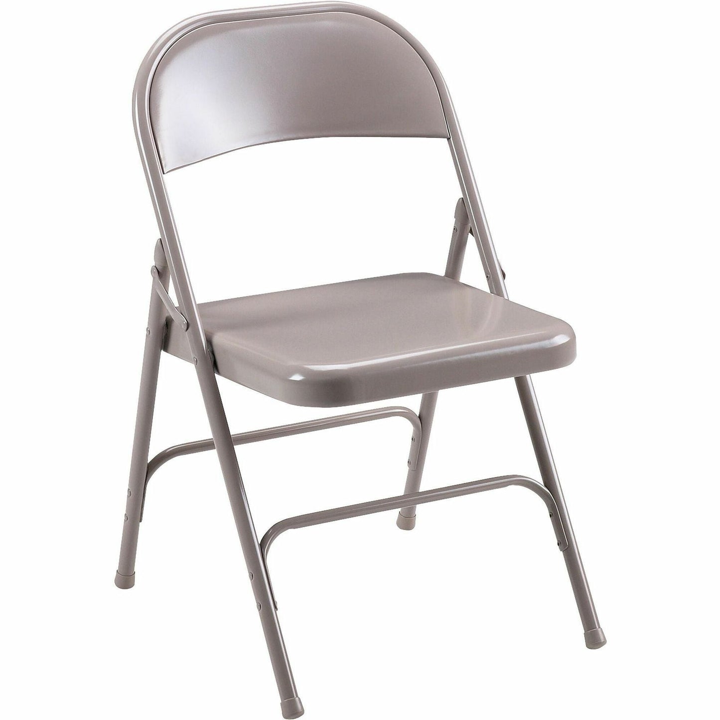 Lorell Steel Folding Chairs Beige Powder - Coated Frame 4 - Pack 16.90 "H (LLR - LLR6250X) - SchoolOutlet