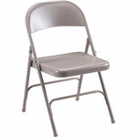 Lorell Steel Folding Chairs Beige Powder - Coated Frame 4 - Pack 16.90 
