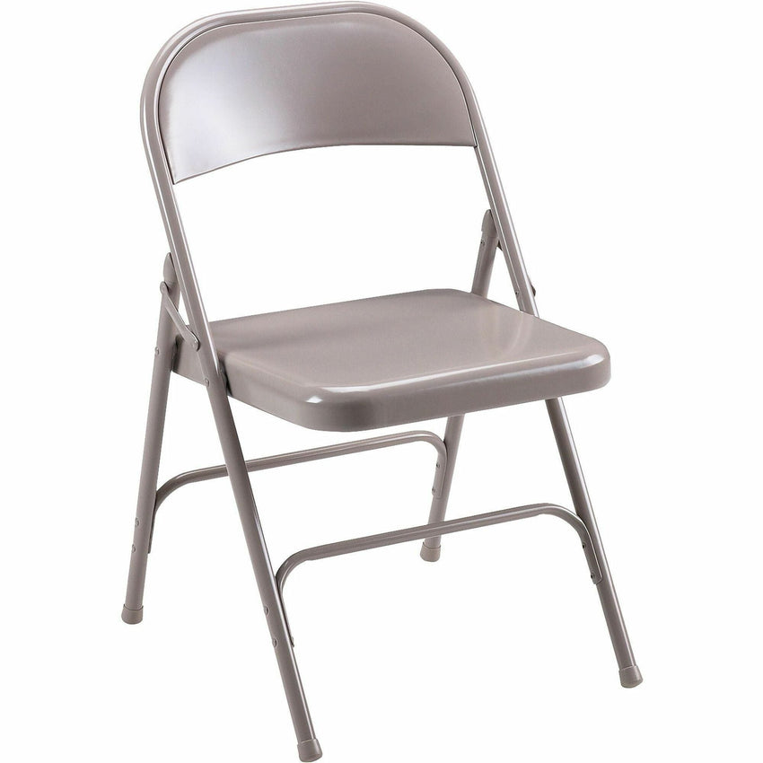 Lorell Steel Folding Chairs Beige Powder - Coated Frame 4 - Pack 16.90 "H (LLR - LLR6250X) - SchoolOutlet