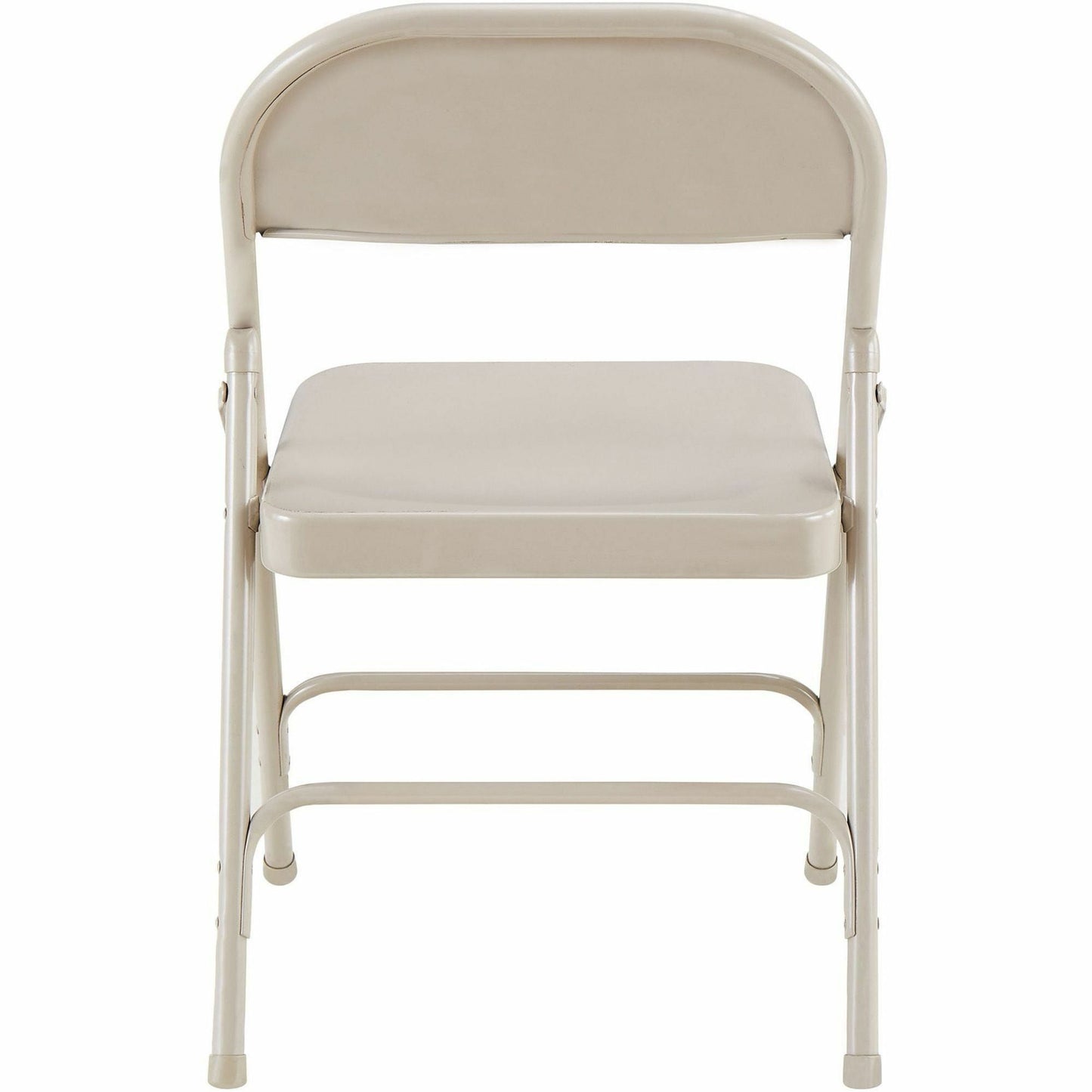 Lorell Steel Folding Chairs Beige Powder - Coated Frame 4 - Pack 16.90 "H (LLR - LLR6250X) - SchoolOutlet