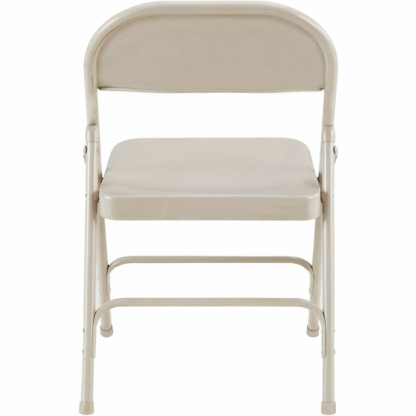 Lorell Steel Folding Chairs Beige Powder - Coated Frame 4 - Pack 16.90 "H (LLR - LLR6250X) - SchoolOutlet