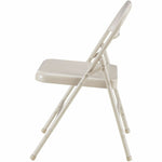 Lorell Steel Folding Chairs Beige Powder - Coated Frame 4 - Pack 16.90 