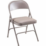 Lorell Steel Folding Chairs Beige Powder - Coated Frame 4 - Pack 16.90 