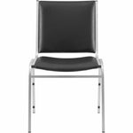 Lorell Armless Stacking Chair with Padded Seat and Back Set of 4 18.10 