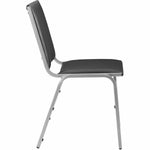 Lorell Armless Stacking Chair with Padded Seat and Back Set of 4 18.10 
