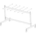 Lorell Folding Chair Dolly Heavy - Duty Steel Cart for Up to 42 Chairs (LLR - LLR62521) - SchoolOutlet