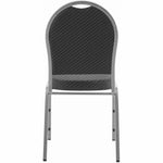 Lorell Round High - Back Upholstered Stacking Chairs Set of 4 16.70 