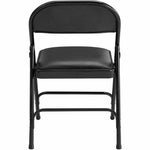 Lorell Padded Seat Folding Chairs with Steel Frame and Vinyl Upholstered Seat Set of 4 (LLR - LLR62526) - SchoolOutlet