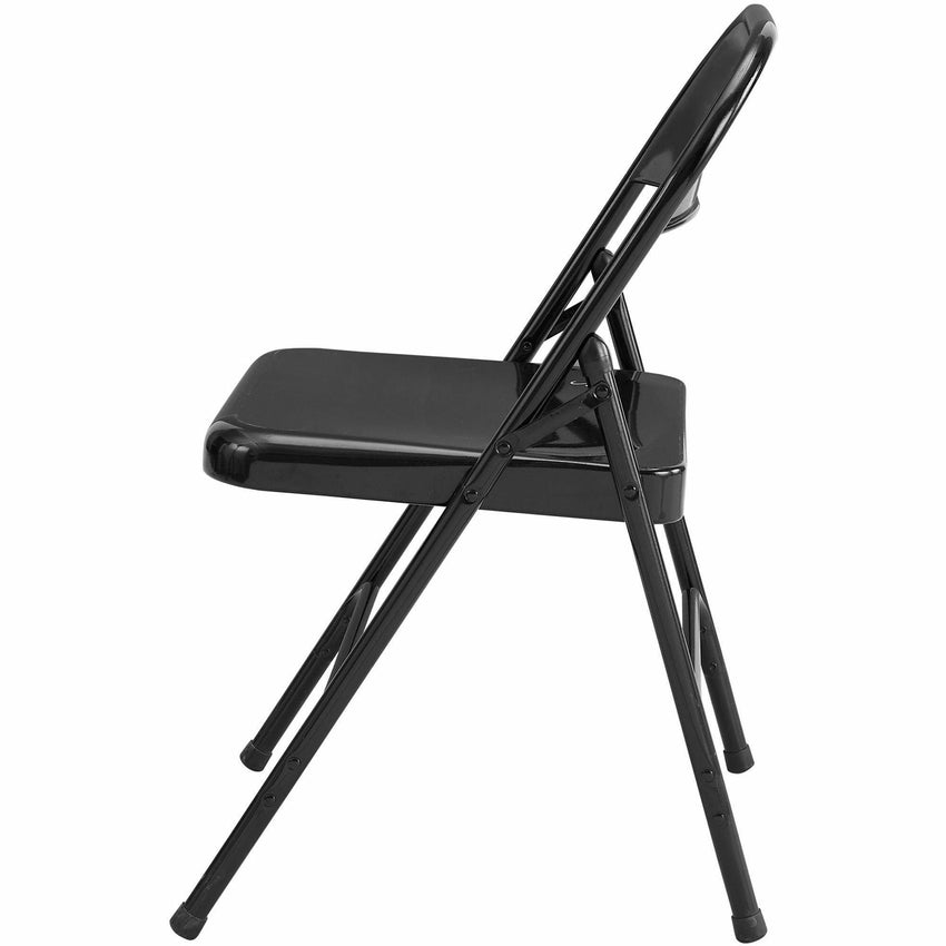 Lorell Folding Chairs with Powder - Coated Steel Frame Set of 4 (LLR - LLR62527) - SchoolOutlet