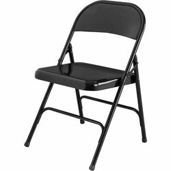 Lorell Folding Chairs with Powder-Coated Steel Frame Set of 4 (LLR-LLR62527)