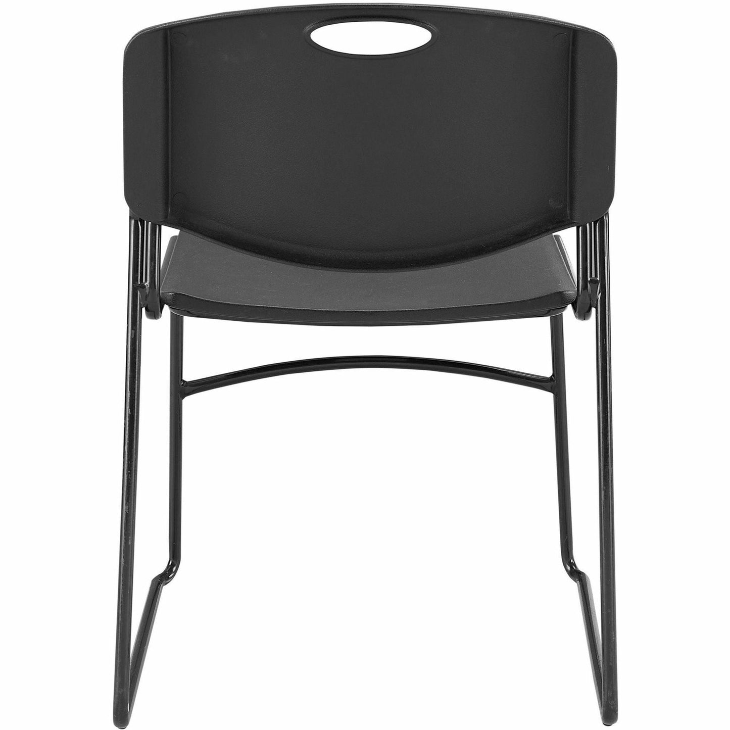 Lorell Heavy - Duty Standard - Height Stack Chairs with Plastic Seat and Steel Frame Set of 4 18 "H (LLR - LLR62528) - SchoolOutlet