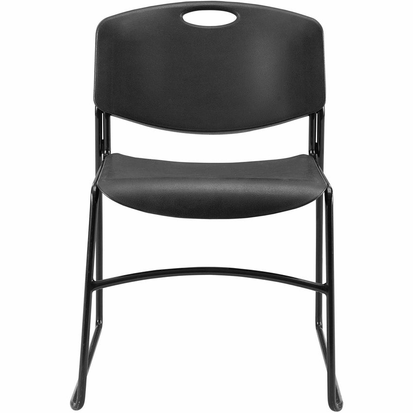 Lorell Heavy - Duty Standard - Height Stack Chairs with Plastic Seat and Steel Frame Set of 4 18 "H (LLR - LLR62528) - SchoolOutlet