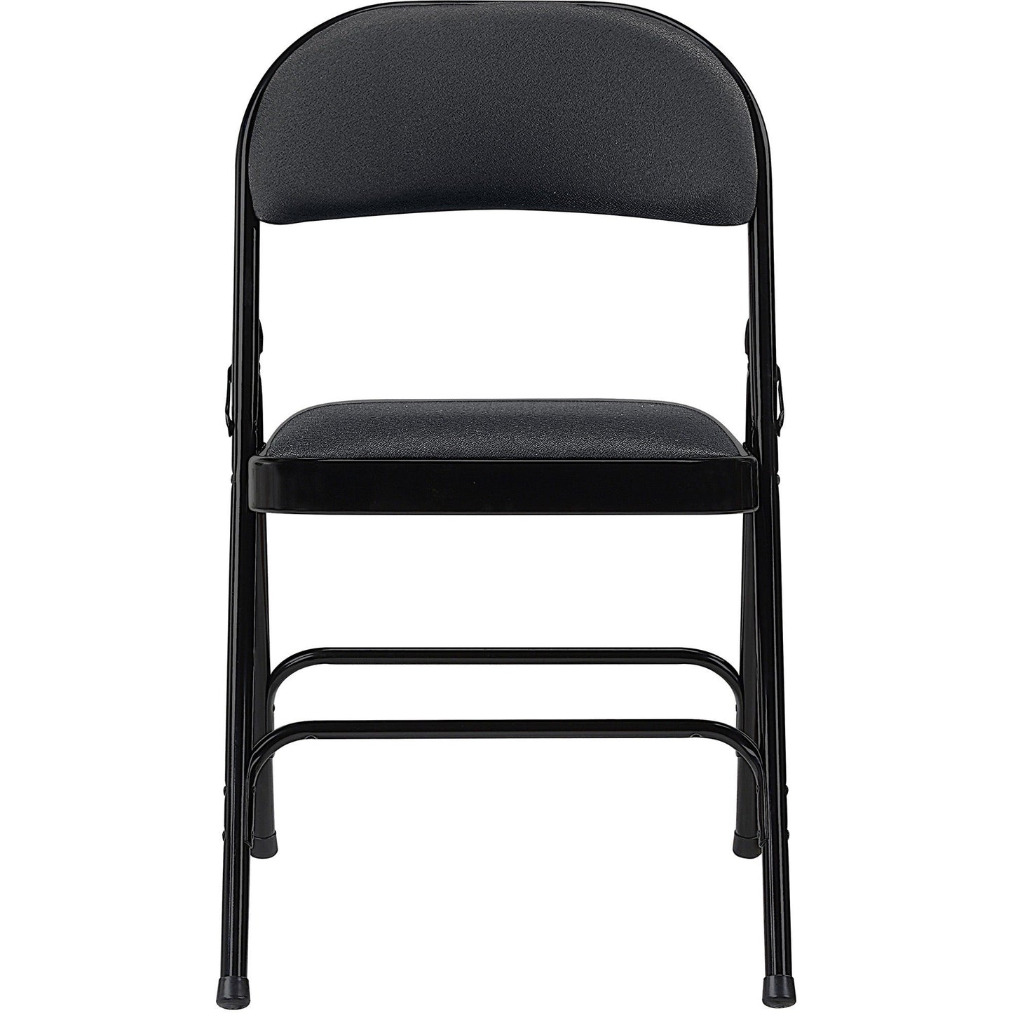 Lorell Padded Folding Chairs - Black Fabric - 4/Carton 18.10"H (LLR - LLR62532) - SchoolOutlet