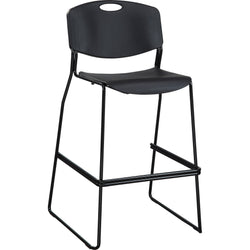 Lorell Heavy-duty Bistro Stack Chairs with Steel Frame Set of 2 31.38"H(LLR-LLR62535)