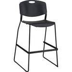 Lorell Heavy - duty Bistro Stack Chairs with Steel Frame Set of 2 31.38