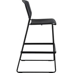 Lorell Heavy - duty Bistro Stack Chairs with Steel Frame Set of 2 31.38