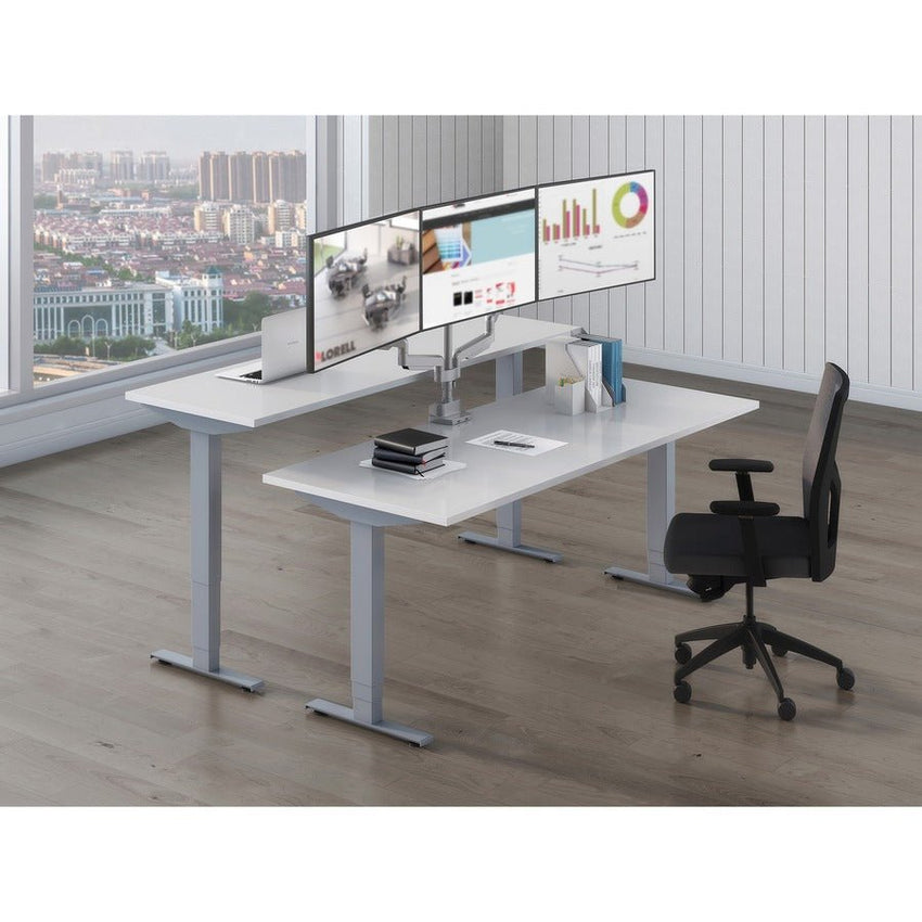 Lorell Rectangular Flip - Top Training Tabletop 24"W x 72"L x 1"Thick (LLR - LLR6259X7224) - SchoolOutlet