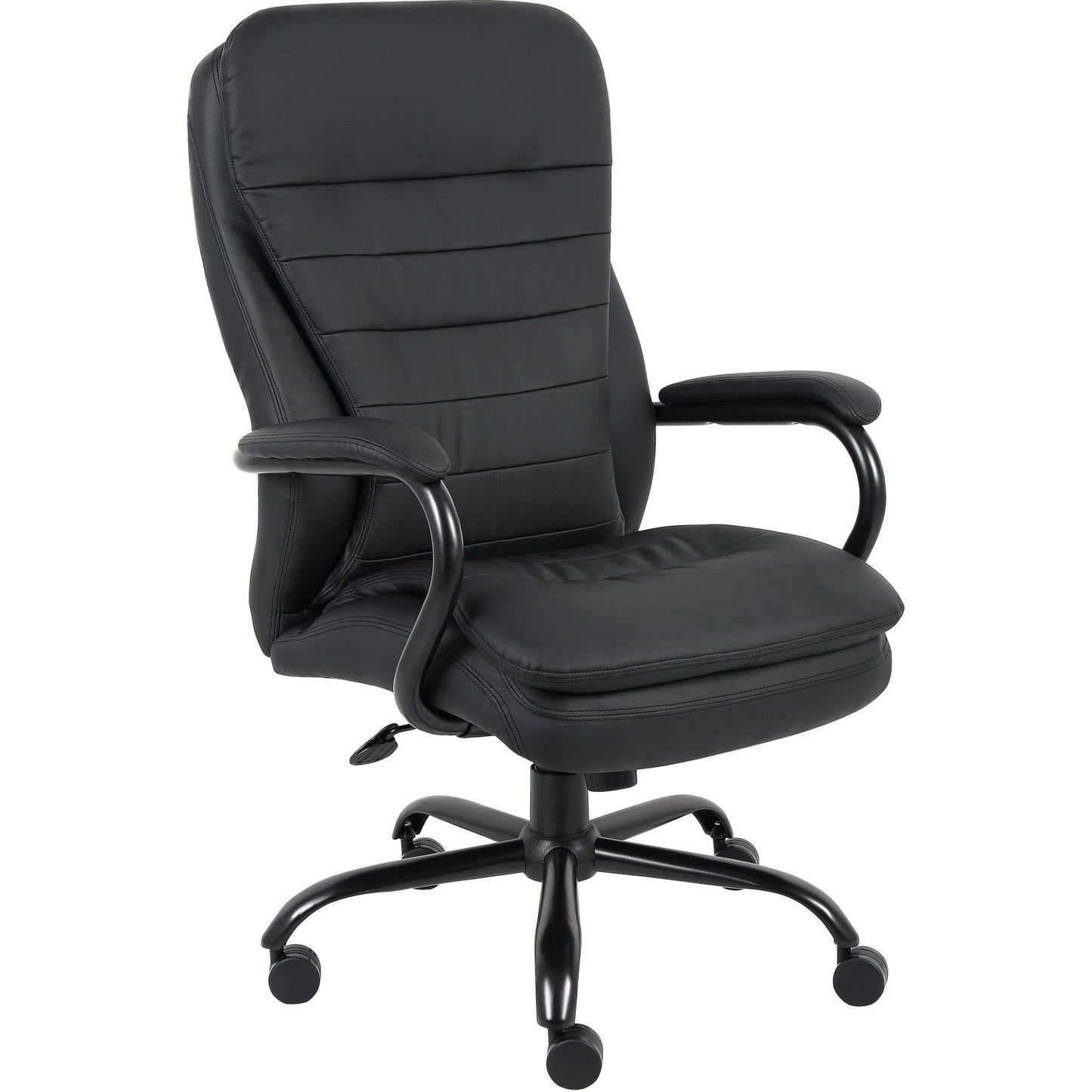Lorell Big & Tall Double Cushion Executive High - Back Chair with Reinforced Frame and Plush Seating 19.7 - 22.4 "H (LLR - LLR62624) - SchoolOutlet