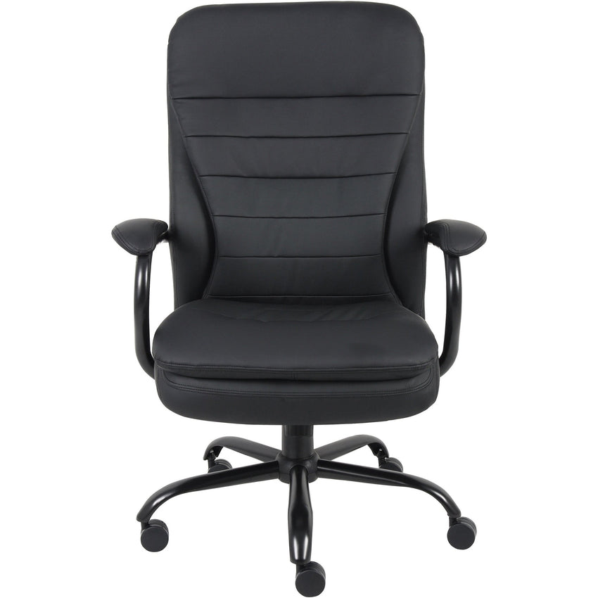 Lorell Big & Tall Double Cushion Executive High - Back Chair with Reinforced Frame and Plush Seating 19.7 - 22.4 "H (LLR - LLR62624) - SchoolOutlet