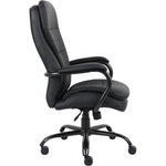 Lorell Big & Tall Double Cushion Executive High - Back Chair with Reinforced Frame and Plush Seating 19.7 - 22.4 