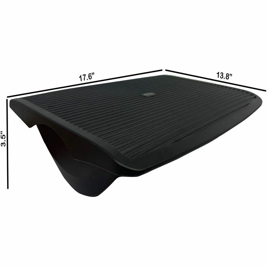 Lorell Ergonomic Rocking Footrest with Anti - Slip Rubber Feet Black (LLR - LLR62870) - SchoolOutlet