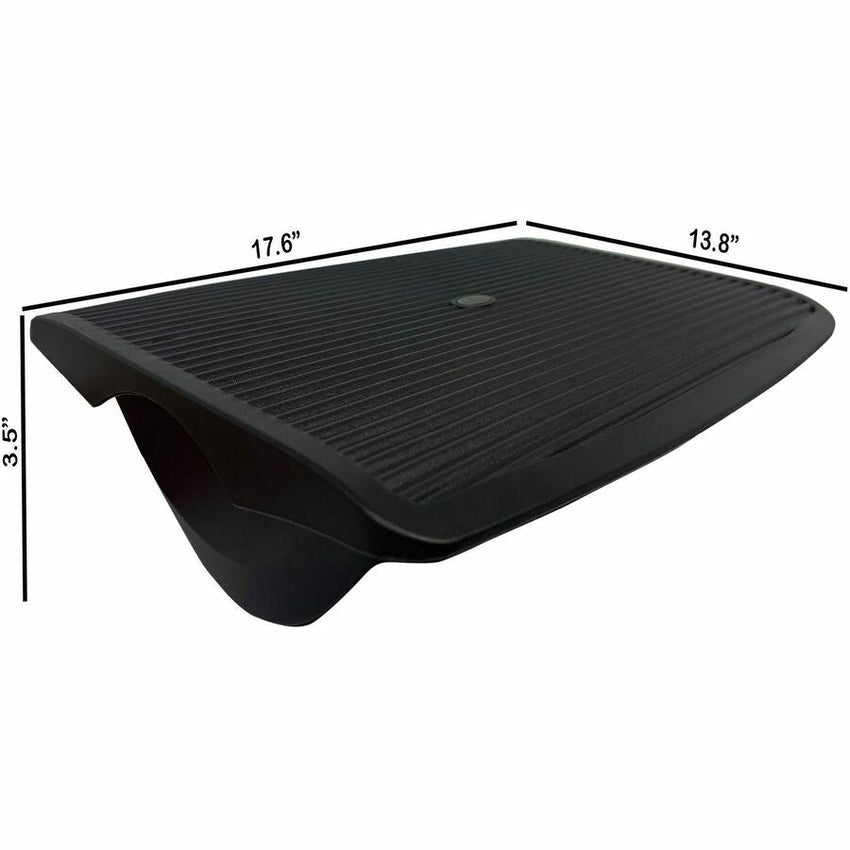Lorell Ergonomic Rocking Footrest with Anti - Slip Rubber Feet Black (LLR - LLR62870) - SchoolOutlet