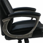 Lorell Sera High - Back Manager Chair with Polyurethane Upholstery and Loop Arms (LLR - LLR63270) - SchoolOutlet