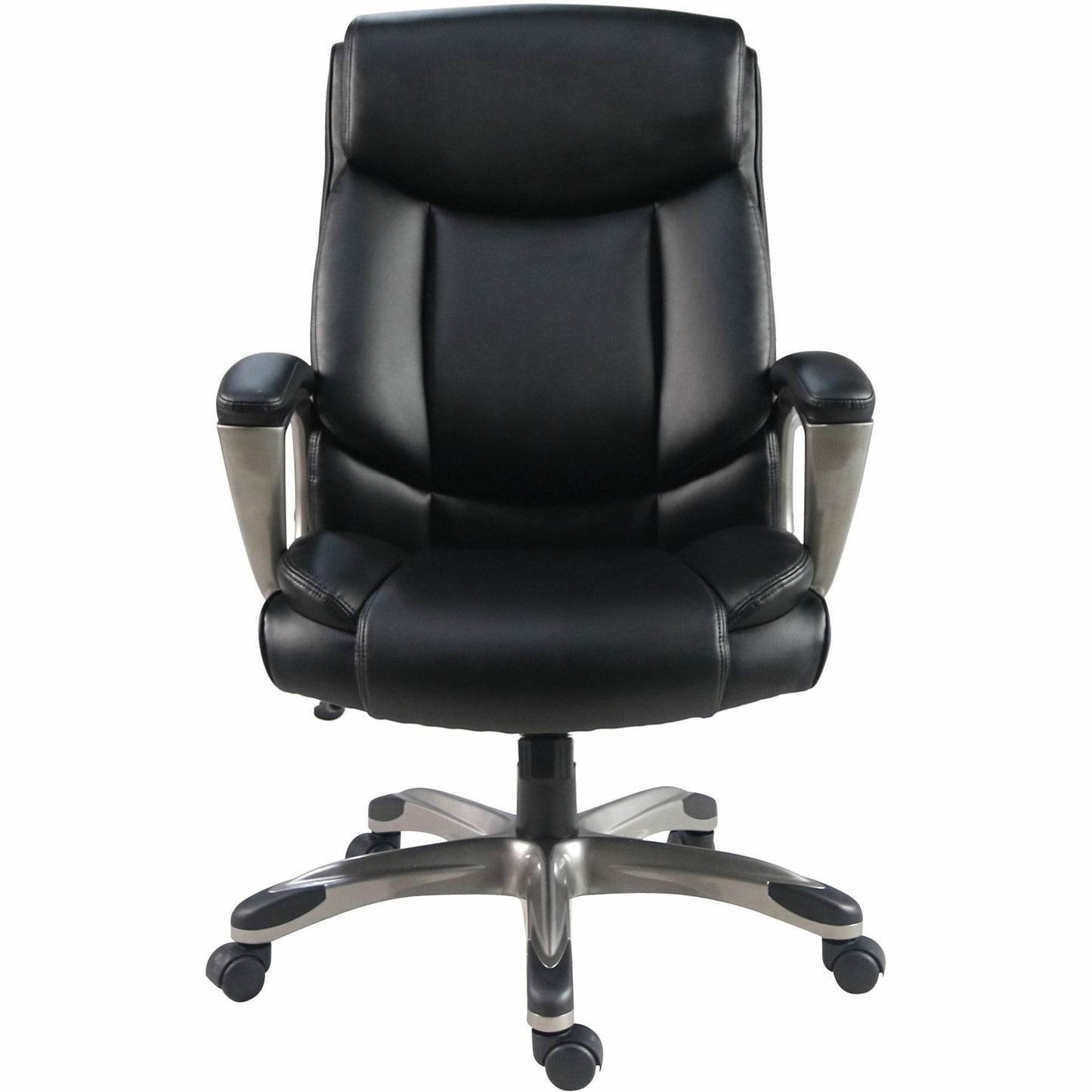 Lorell Sera High - Back Manager Chair with Polyurethane Upholstery and Loop Arms (LLR - LLR63270) - SchoolOutlet