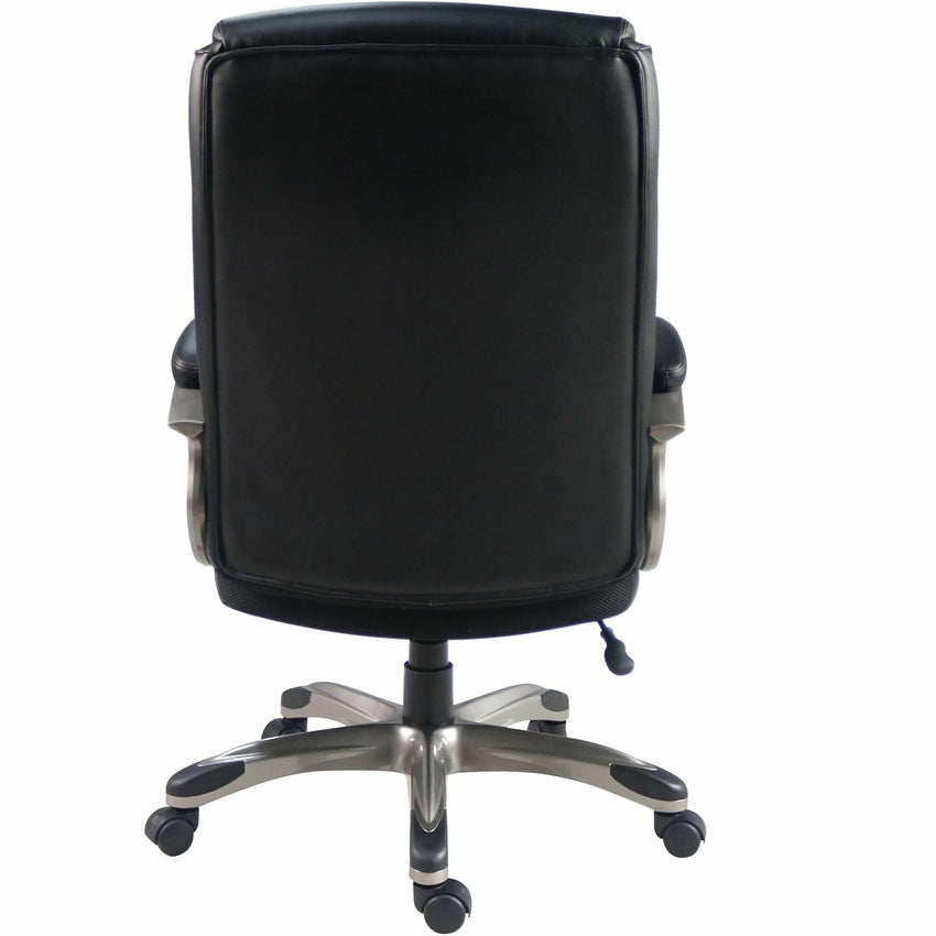 Lorell Sera High - Back Manager Chair with Polyurethane Upholstery and Loop Arms (LLR - LLR63270) - SchoolOutlet