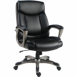 Lorell Sera High-Back Manager Chair with Polyurethane Upholstery and Loop Arms (LLR-LLR63270)
