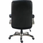 Lorell Sera High - Back Manager Chair with Flip - Up Arms and Polyurethane Upholstery (LLR - LLR63271) - SchoolOutlet
