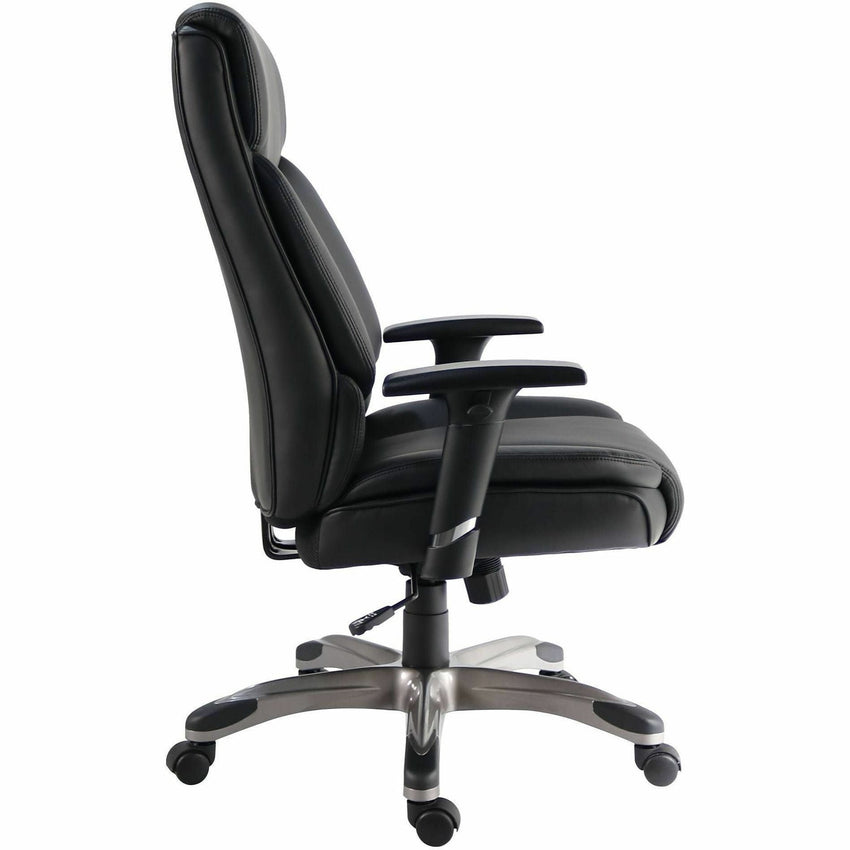 Lorell Sera High - Back Manager Chair with Height - Adjustable Arms and Polyurethane Upholstery (LLR - LLR63272) - SchoolOutlet