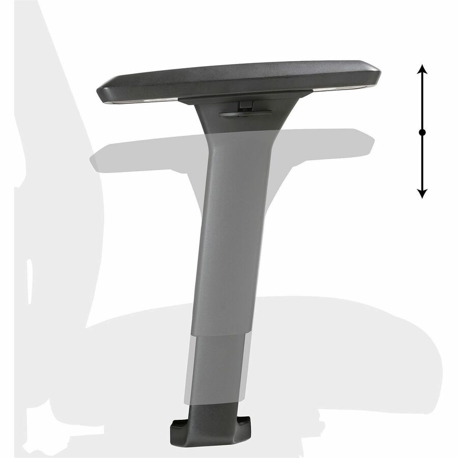 Lorell Sera High - Back Manager Chair with Height - Adjustable Arms and Polyurethane Upholstery (LLR - LLR63272) - SchoolOutlet