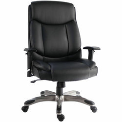 Lorell Sera High-Back Manager Chair with Height-Adjustable Arms and Polyurethane Upholstery (LLR-LLR63272)