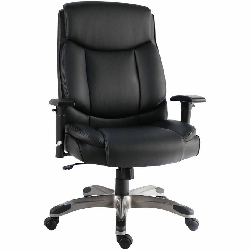 Lorell Sera High - Back Manager Chair with Height - Adjustable Arms and Polyurethane Upholstery (LLR - LLR63272) - SchoolOutlet